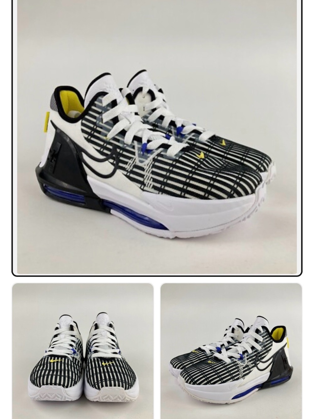 Nike LeBron Witness 6 in the "White Persian Violet" colorway.